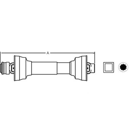 Aftermarket Domestic Shafts Complete A-14000616-AI